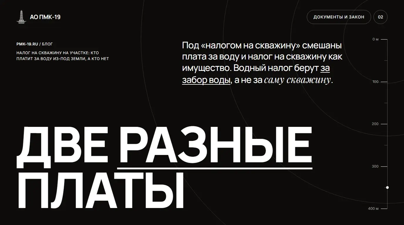 Две разные платы. Под «налогом на скважину» смешаны плата за воду и налог на скважину как имущество. Водный налог берут за забор воды, а не за саму скважину.